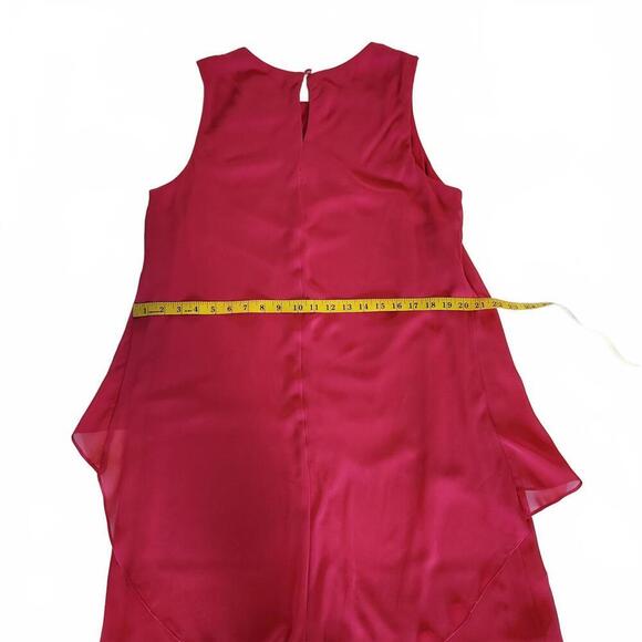 Scarlett Women's Red Layered Sleeveless Dress Size 14 - Picture 7 of 9